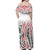 New Zealand Off Shoulder Long Dress Maori NZ Unique Red LT13 - Polynesian Pride