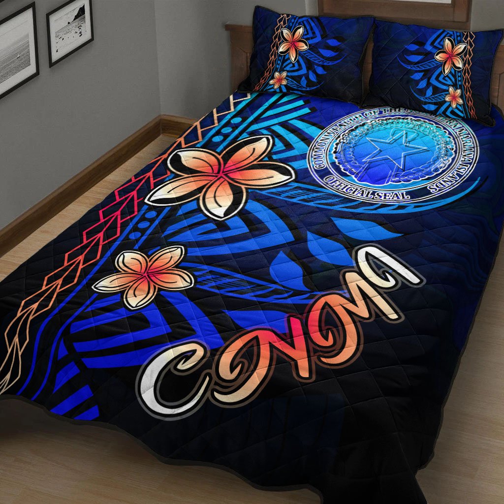 Northern Mariana Islands Quilt Bed Set - Vintage Tribal Mountain - Polynesian Pride