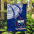 (Custom Personalised) Samoa Siapo Flag Sporty Mix Barkcloth Panel LT13 - Polynesian Pride