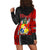 Tonga Hoodie Dress Tongan Pattern Mix Polynesian LT13 - Polynesian Pride