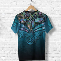 New Zealand Warriors T Shirt, Maori Paua Shell All Over Print Shirt - Polynesian Pride