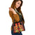 Pohnpei Custom Personalised Shoulder Handbag - Tribal Tuna Fish One Size Orange - Polynesian Pride