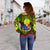 Philippines Women Off Shoulder Sweater - Custom Hope Begins In Your Home Reggae Style - Polynesian Pride