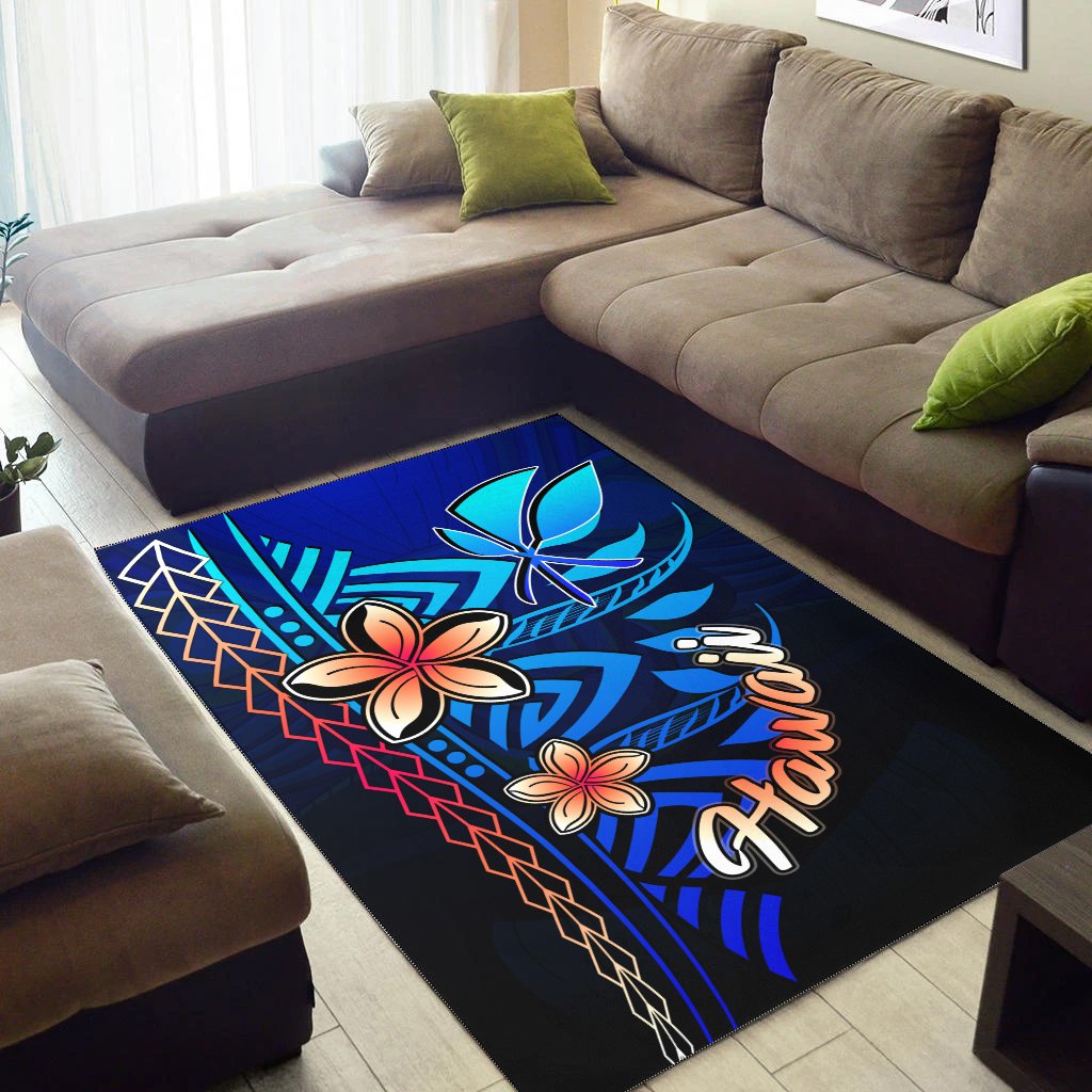 Hawaii Area Rug - Vintage Tribal Mountain - Polynesian Pride