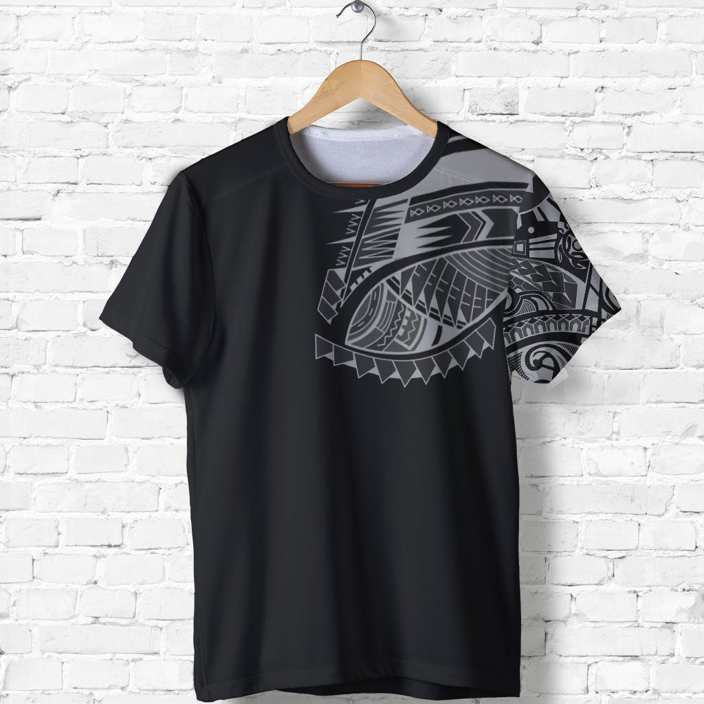 Polynesian T Shirt Polynesian Chest Tattoo Special Gray Unisex Gray - Polynesian Pride