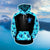 Hawaii Sea Turtle Hoodie Crystal Style Unisex Blue - Polynesian Pride