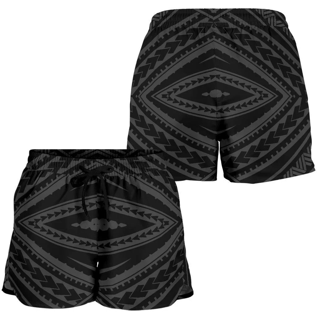 Polynesian Tatau Gray Women's Short Women Gray - Polynesian Pride