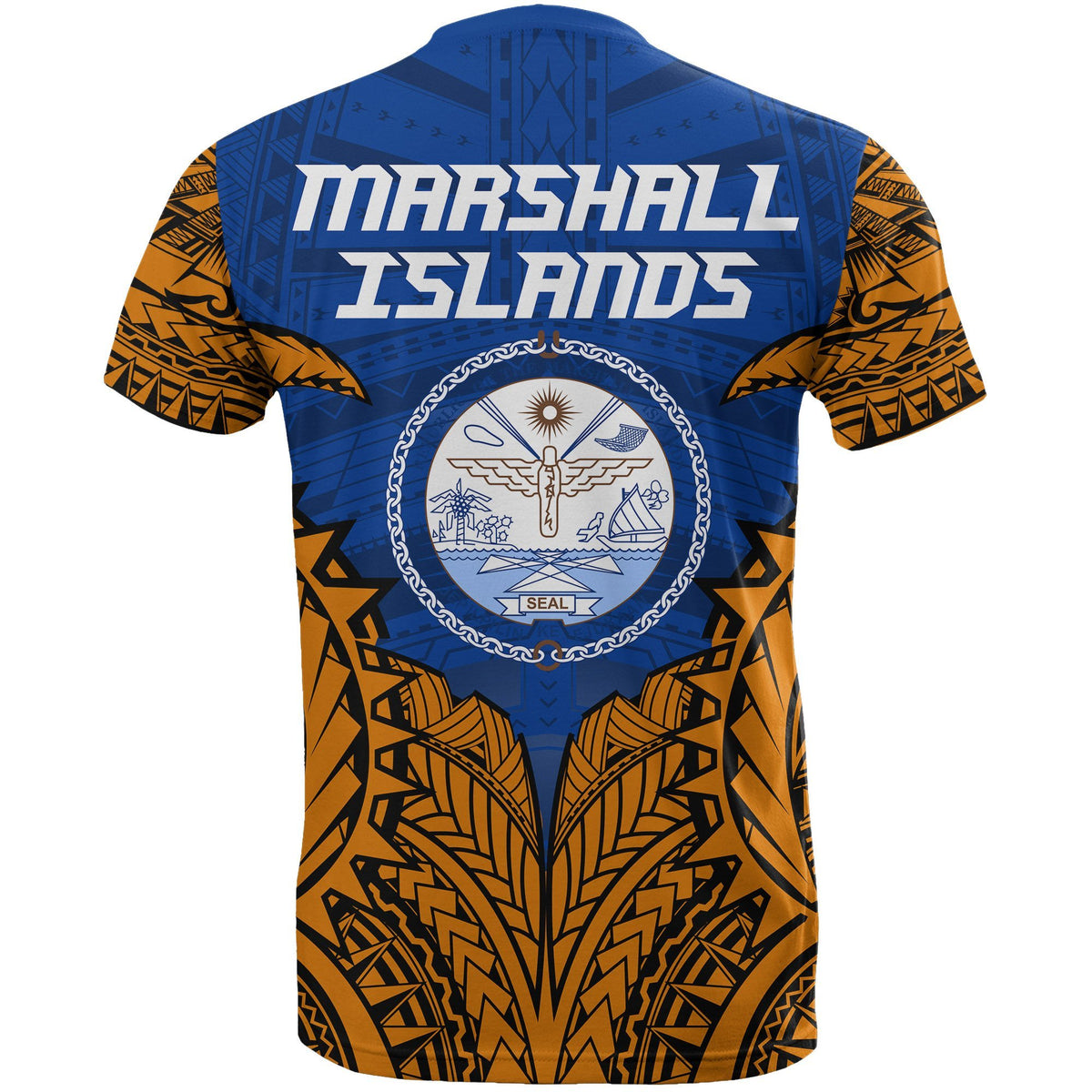 Marshall Islands Premium T Shirt Marshall Islands Flag Polynesian Tattoo - Polynesian Pride