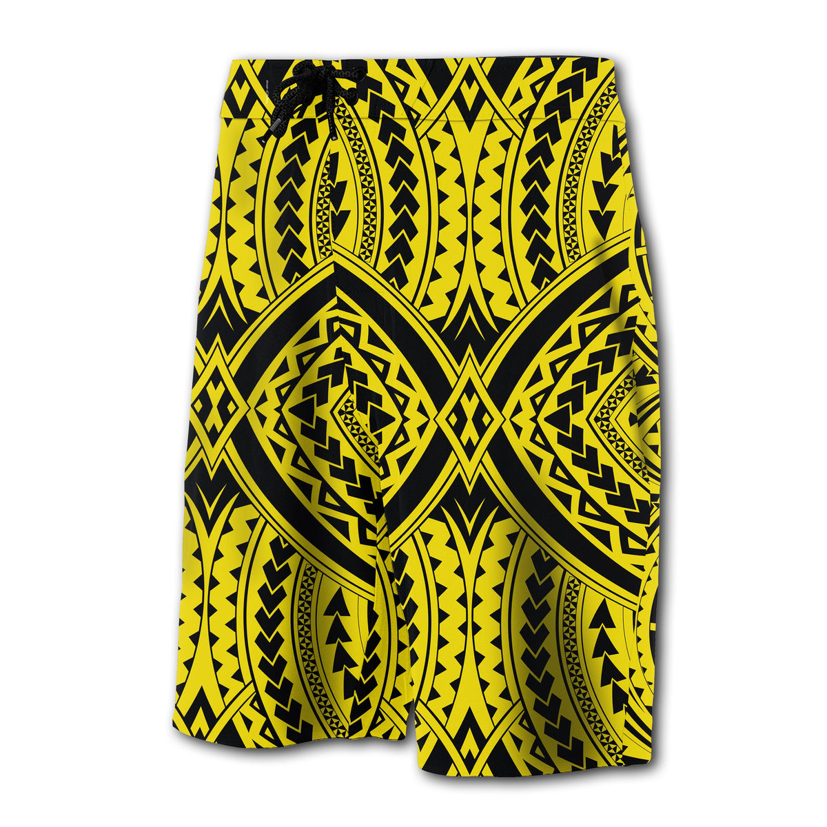 Hawaii Polynesian Tradition Board Shorts Yellow - Polynesian Pride