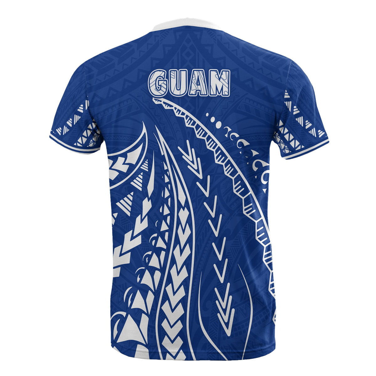 Guam T Shirt Guam Flag Swirling Style - Polynesian Pride