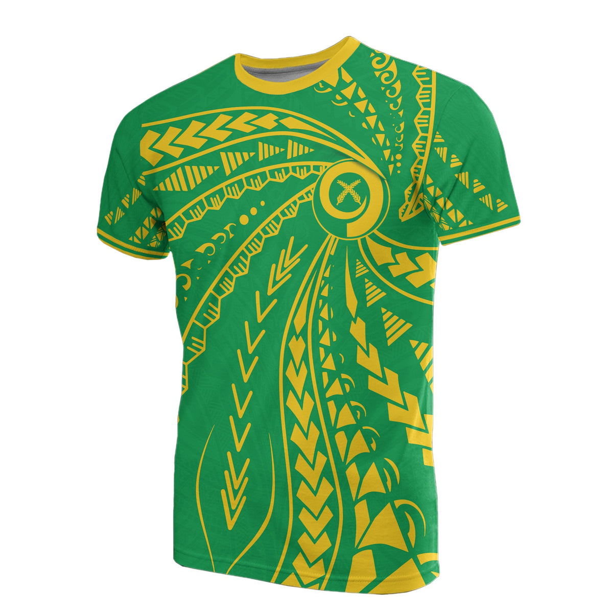 Vanuatu T Shirt Vanuatuan Flag Swirling Style Unisex Art - Polynesian Pride