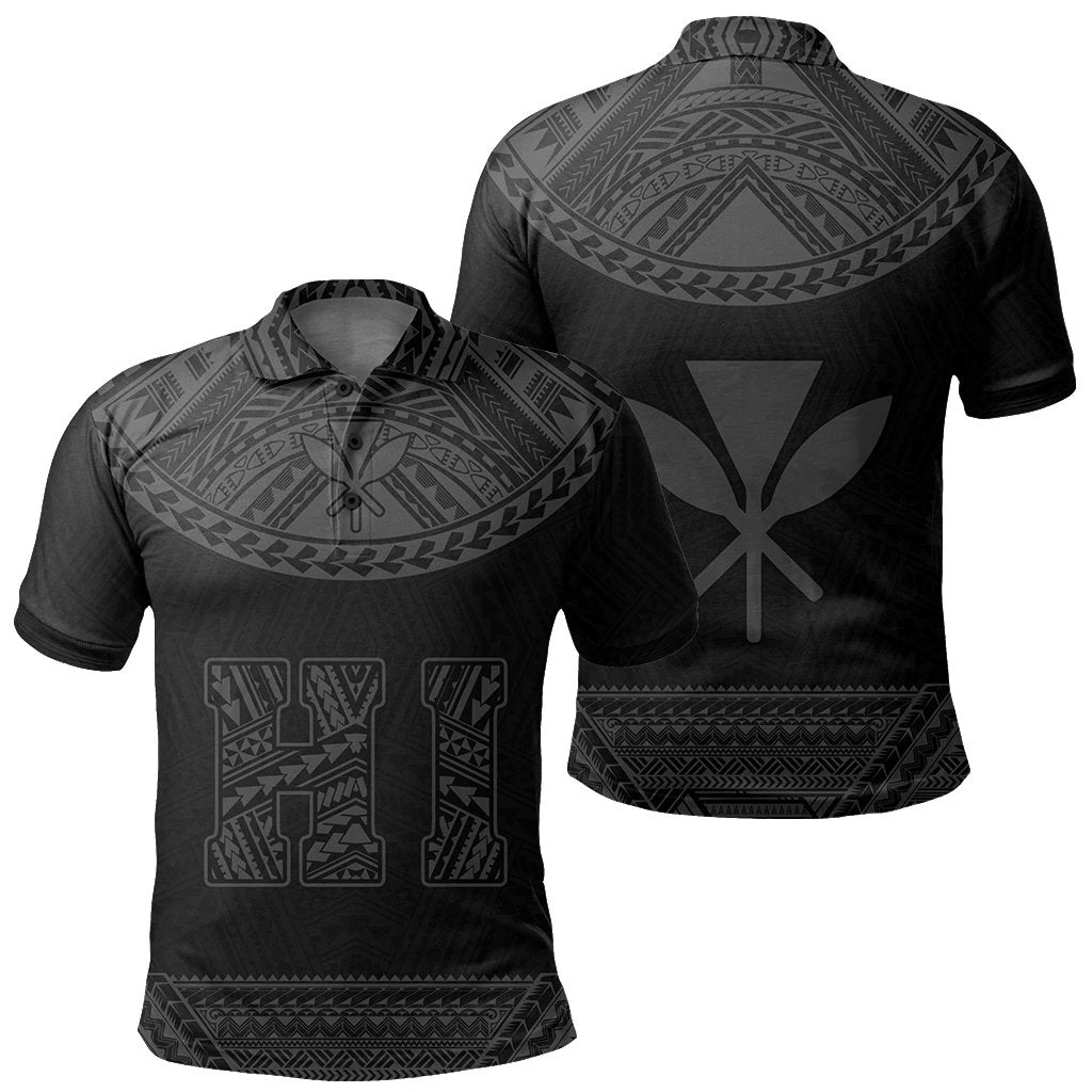 Hawaii Kanaka Polynesian Polo Shirt Divinity Gray Unisex Gray - Polynesian Pride