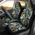 Hawaii Tropical Plumeria Pattern With Palm Leaves Car Seat Cover - Polynesian Pride