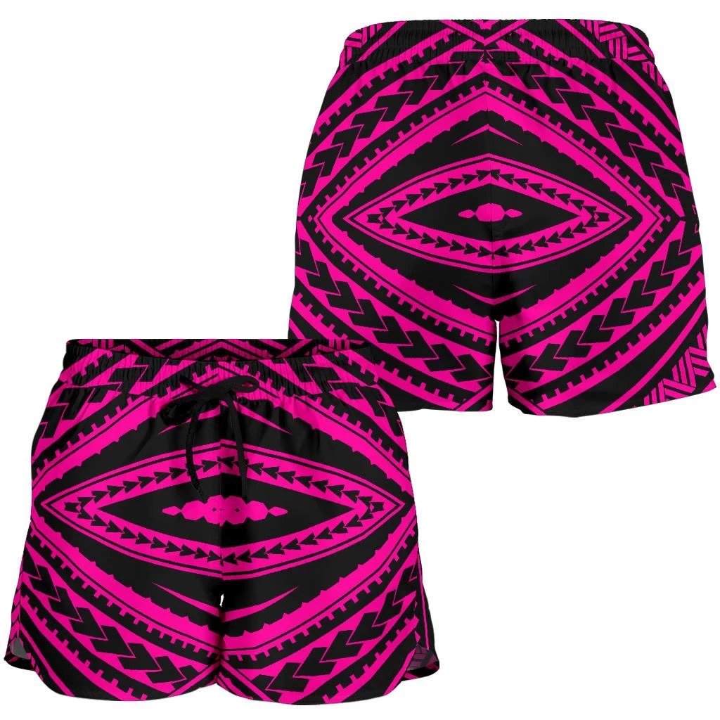 Polynesian Tatau Pink Women's Short Women Pink - Polynesian Pride