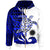 Nauru Custom Zip Hoodie Mega Turtle Unisex Blue - Polynesian Pride