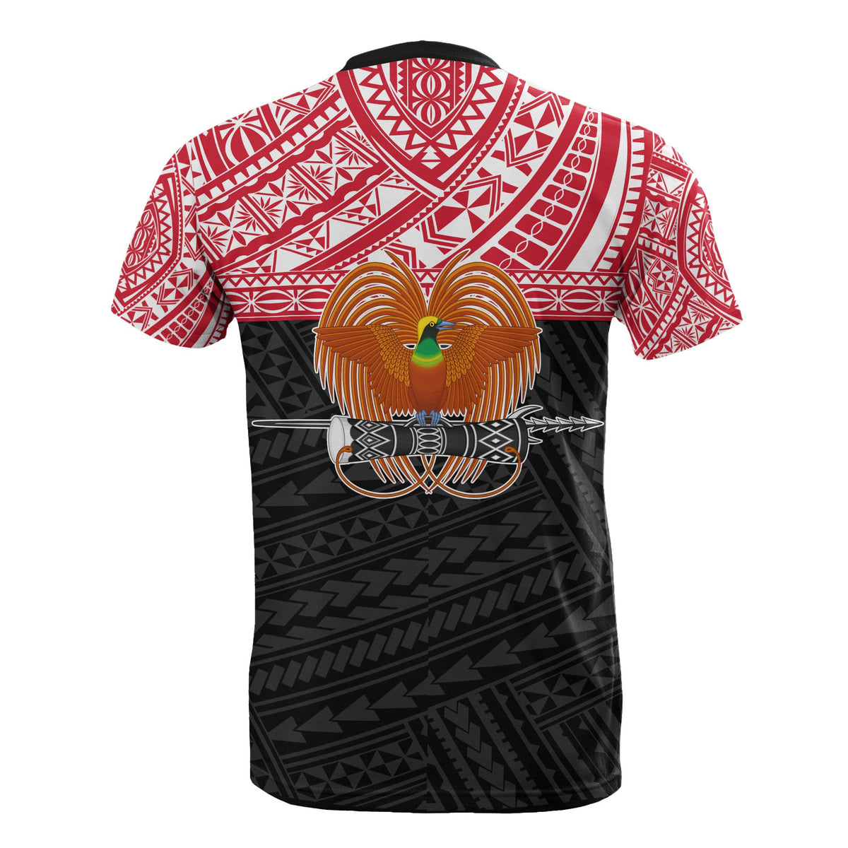 Papua New Guinea T Shirt Papua New Guinea Coat Of Amrs Polynesian Tattoo Style Style Style Style Style - Polynesian Pride
