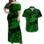 Hawaii Hammer Shark Polynesian Matching Dress and Hawaiian Shirt Matching Couples Outfit Unique Style Green LT8 Green - Polynesian Pride