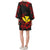 Hawaii Bell Sleeve Dress - Red Hibiscus - Polynesian Pride