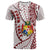 Custom Tonga Emancipation Day T Shirt Kupesi Pattern No.2 White LT9 Adult - Polynesian Pride