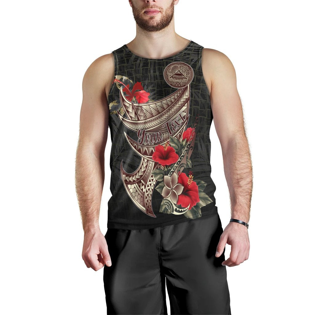 American Samoa Custom Personalised Men's Tank Top - Polynesian Tribal Vintage Style - Polynesian Pride