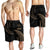 Kosrae Polynesian Men's Short - Gold Tribal Wave - Polynesian Pride