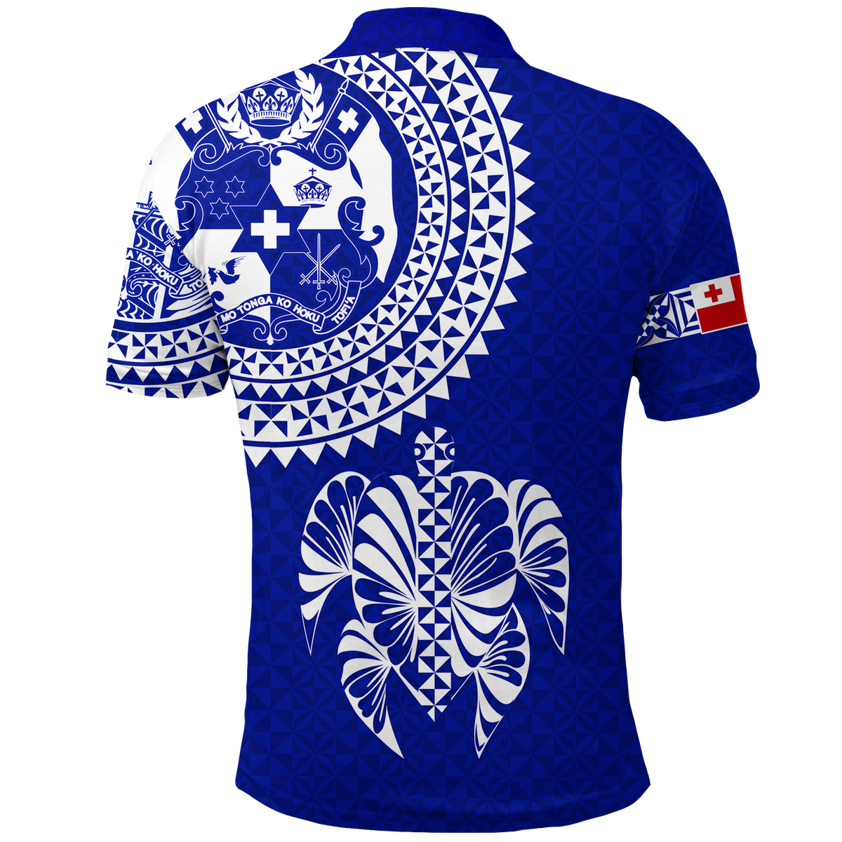 Tonga Polo Shirt Tongan Blue Turtle LT12 - Polynesian Pride