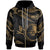 Yap Micronesia Zip Hoodie Polynesian Tattoo Gold Version Unisex Gold - Polynesian Pride