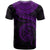 Polynesian Hawaii Custom T Shirt Maui Polynesian Waves (Purple) - Polynesian Pride