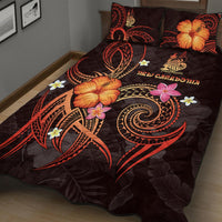 New Caledonia Polynesian Quilt Bed Set - Legend of New Caledonia (Red) - Polynesian Pride