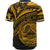 American Samoa Baseball Shirt - Gold Color Cross Style - Polynesian Pride