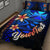 Wallis and Futuna Custom Personalised Quilt Bed Set - Vintage Tribal Mountain - Polynesian Pride