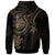 New Caledonia Custom Hoodie Gold Turtle - Polynesian Pride