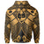 Guam Polynesian Hoodie Guam Gold Seal with Polynesian Tattoo - Polynesian Pride