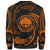 Federated States Of Micronesia Polynesian Sweater - Orange Tribal Wave - Polynesian Pride