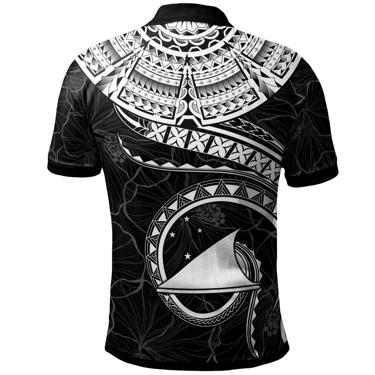 Tokelau Polynesian Polo Shirt Tokelau Waves (White) - Polynesian Pride