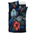 Guam Polynesian Bedding Set - Blue Turtle Hibiscus - Polynesian Pride