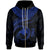 Papua New Guinea Polynesian Zip up Hoodie Papua New Guinea Waves (Blue) Unisex Blue - Polynesian Pride