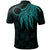 Cook Islands Custom Polo Polynesian Wings (Turquoise) - Polynesian Pride