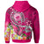 Samoa Hoodie Turtle Plumeria (Pink) - Polynesian Pride