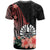 Tahiti Custom T Shirt Red Polynesian Hibiscus Pattern Style - Polynesian Pride