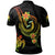 Papua New Guinea Custom Polo Shirt Reggae Plumeria Flowers with Spiral Patterns - Polynesian Pride