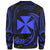 Wallis And Futuna Custom Personalised Polynesian Sweater - Blue Tribal Wave - Polynesian Pride