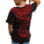 Vanuatu Polynesian T Shirt Vanuatuan Waves (Red) - Polynesian Pride