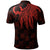 Pohnpei Custom Polo Shirt Polynesian Wings (Red) - Polynesian Pride