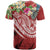 Tonga Polynesian T Shirt Summer Plumeria (Red) - Polynesian Pride