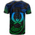 Pohnpei Micronesia T Shirt Blue Tribal Wave Ver.02 - Polynesian Pride