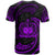 Samoa Polynesian Custom T Shirt Purple Tribal Wave - Polynesian Pride