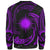 Marshall Islands Polynesian Custom Personalised Sweater - Purple Tribal Wave - Polynesian Pride