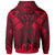 Kosrae Custom Hoodie Red Seal with Polynesian Tattoo - Polynesian Pride