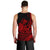 Hawaii Turtle With Hibiscus Tribal Red Men Tank Top - LT12 - Polynesian Pride